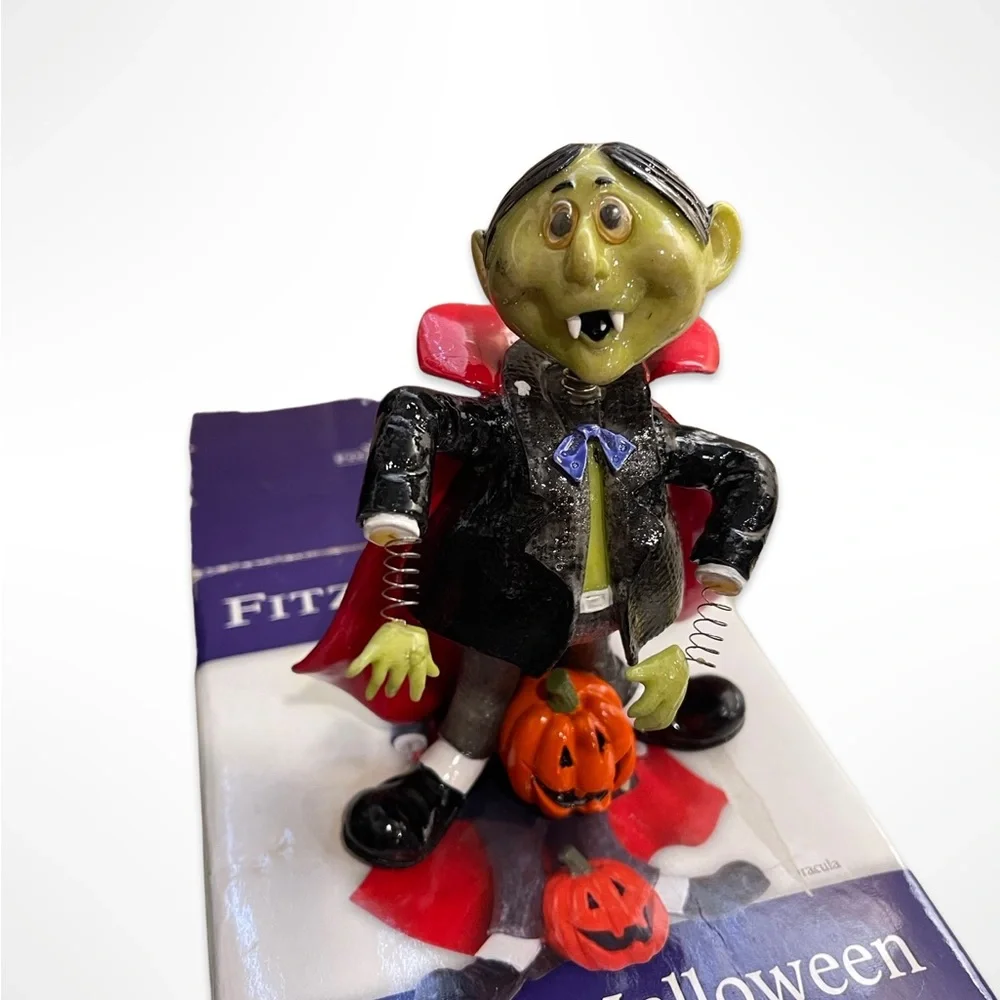 Dancing Dracula by Fitz and Floyd: Deadstock in Box: Vintage Halloween Decor